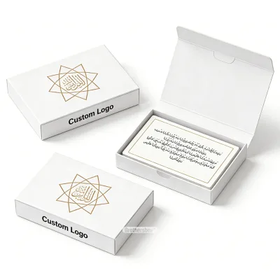 High Quality Positive Words Affirmation Islamic Dua Cards Islamic Eid Ramadan Gifts Arabic Flash Cards