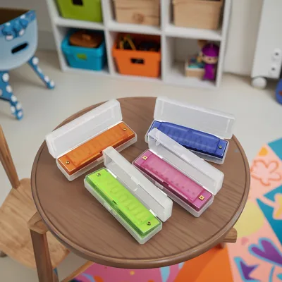 Musical Instruments for Kids Silicone Cover Plastic Harmonica Chinese Musical Instruments With Custom Custom