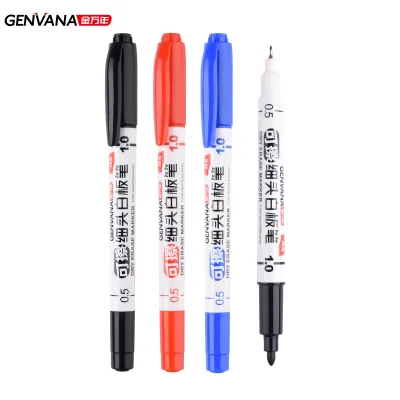 High Quality Twin Tips Whiteboard Marker Pen Smooth Writing Fast Drying Whiteboard Marker Dual-tip Whiteboard Marker