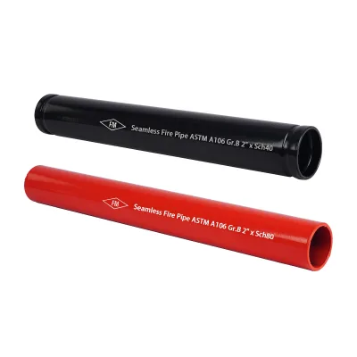 Fm&ul Fire Fighting System ASTM795/53 Gr.B Fire Sprinkler Pipe Red Epoxy Grooved Plain End Fire Pipes