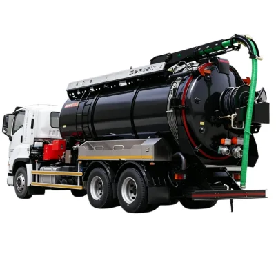 20000L I SUZU GIGA 6x4 Combined Sewer Jetting & Vacuum Sewage Suction Truck Septic Tank Sludge Cleaning Vacuum Tanker Vehicle
