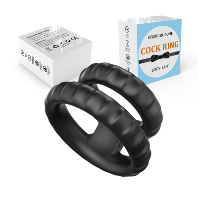 Men's Silicone Reusable Locking Ring Penis Ring Delay Ejaculation Cock Ring