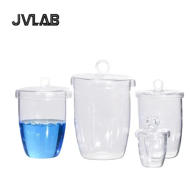Acid Alkali Resistant Quartz Crucible 30ML 50ML 100ML With Cap