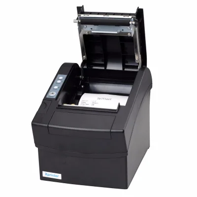Thermal Receipt Printer 80mm with WiFi LAN Serial 3 in 1 Interface Auto Cutter Desktop POS Printer for Kitchen Restaurant