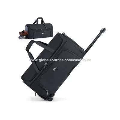 Garment Bags with Wheels, Garment Convertible Weekender Bags, Large Garment Bags for Travel, Duffle Luggage Bag Garment Bag