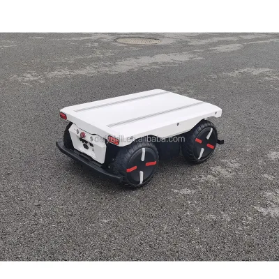 150kg Robot Chassis Bearing Lithium Iron Phosphate DC Brushless Robot Chassis 4 Wheel Mini 4wd Chassis UGV-8