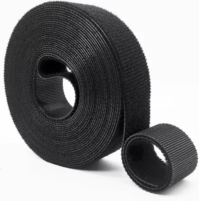 Double-Sided Hook and Loop Tape Self-Gripping Heavy Duty Nylon Strips Fabric Fastener Cable Management Tie for DIY Wire Storage