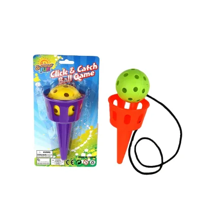 Intelligence Sport Toy Throw and Catch Ball Click Catch Ball Toy Plastic Throw and Catch Ball Game