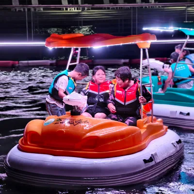 Eco Friendly LLDPE 1-3 Person Bumper Boat More Than 10 Years Service Life 3-5 Years Warranty for Water Park and Amusement Park