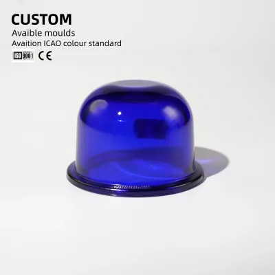 Airport Runway Taxiway Helipad Led Navigation Safety Light Aviation Obstruction Building Tower Beacon Lights Glass Lamp Shade