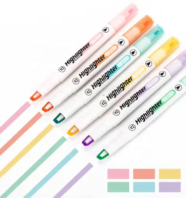 Free Sample Custom Cute Kawai Bible Highlighter Kit Private Label Cute Kawai Bible Highlighter Pen with Custom logo