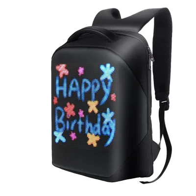 New  LED Backpack 3.0 Waterproof WiFi Version Smart LED Screen Dynamic Advertising Backpack Cellphone Control Laptop Bag