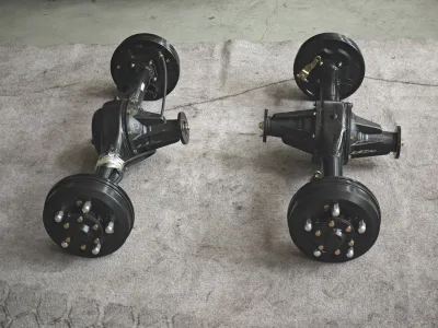 2Ton/3Ton Load Three Wheeler Drive Axle with Differential, Complete Rear Axle Kit for Gasoline Cargo Tricycle Auto Rickshaw