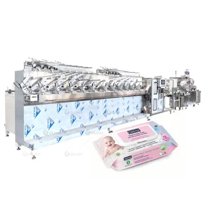 Customized Baby Wet Tissue Making Machine Line for Baby Hand Mouth Wipes Skincare Nature Organic Baby Wipes