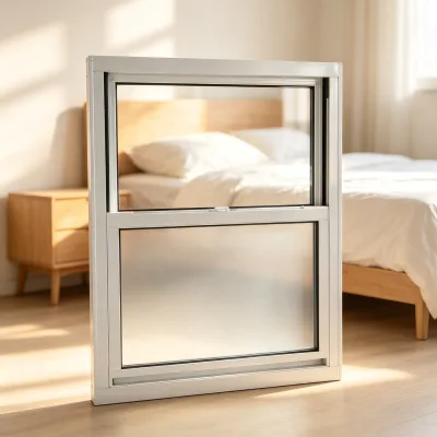 Anti-theft Double-hung Window with Reinforced Frames for Safety