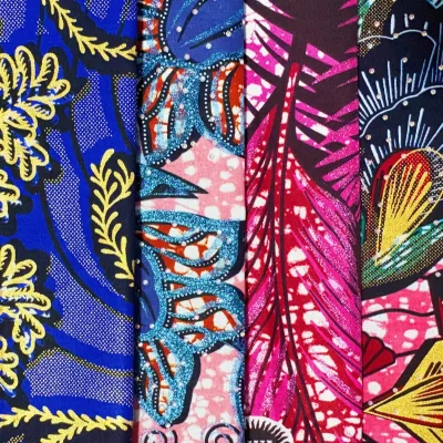 ZHAORUN 100% Cotton Woven African Ankara Fabric High Quality Breathable & Stain Resistant in Stock for Dresses & Toys