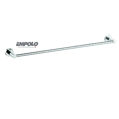 Empolo Round Design Towel bar Set Chrome/Black Bathroom Accessories Hardware Set Gantungan Handuk