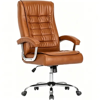 Luxury Modern Executive Swivel Ergonomic Office Chair High Back Massage Swing Gaming PU Leather 360 Degree Rotation Height