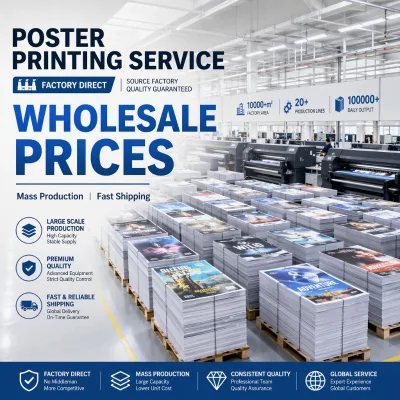 Wholesale Factory Price Large A0 A1 A2 A3 Digital Prints on Coated Art Paper Film Lamination for Business Advertising Displays