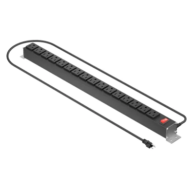 Customized 10 Port 12 Port 16 Port PDU Power Strip Movable Portable Socket Rack Mount Server Cabinet PDU Extension Socket