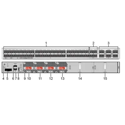 S5732-H48S6Q 02353AJU All-Optical Switch 44x GE SFP +4x 10GE SFP+ +6x 40GE QSFP+ 558Mpps L3 Managed VXLAN for Campus Core/Access