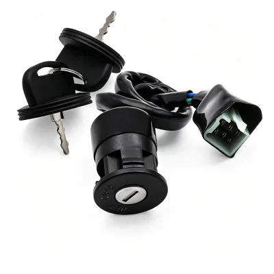 Motorcycle Fuel tank Lock, Ignition Switch Sleeve Lock for TS125 DR350 OEM 37110-03D00