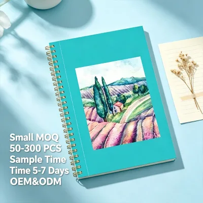 Custom Creazic Watercolor Paper Pad 55x85 Inch 24 Sheets Spiral Bound Tear Line Sketchbook Adults Kids Small Batch Wholesale