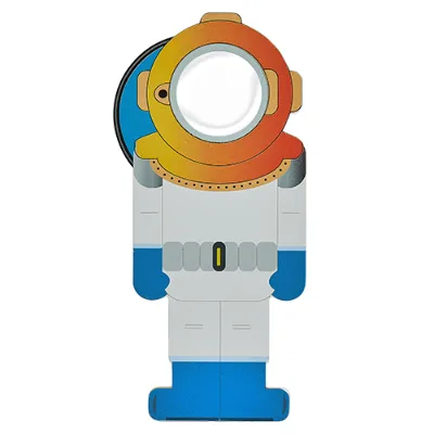 High Quality Wooden Magnifier Toy Set for Kids Includes Diver and Submarine Models for Educational Exploration and Fun