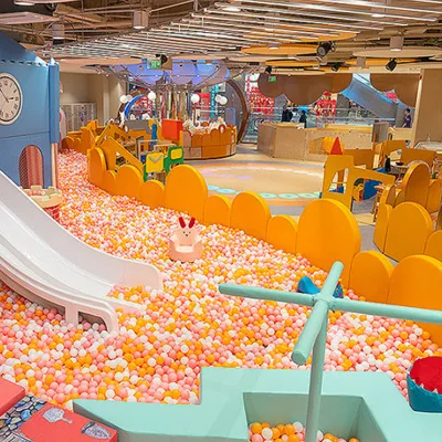 High Quality Kids Space Theme Indoor Playground Naughty Fort with Big Slides for Sale