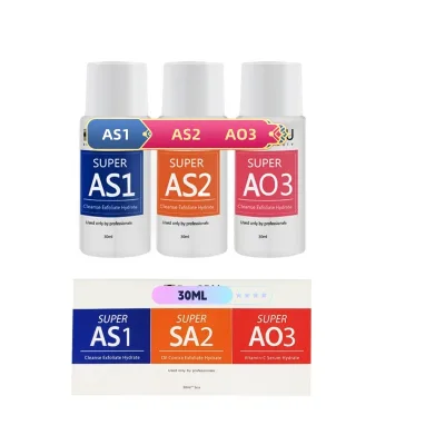 2024 Hydro Aqua Peeling Machine Solution 30ml AS1 SA2 AO3 Facial Special Serum Solution Aqua Cleaning Dermabrasion