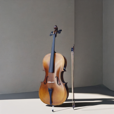Professional Student 4/4 Cello with Jujube Bow Model Handmade Plywood Material Cello