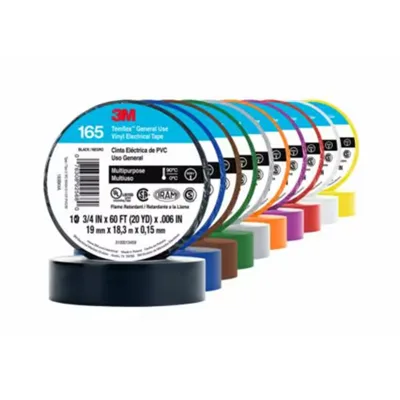 3 M Vinyl Electrical Tape 165, Black