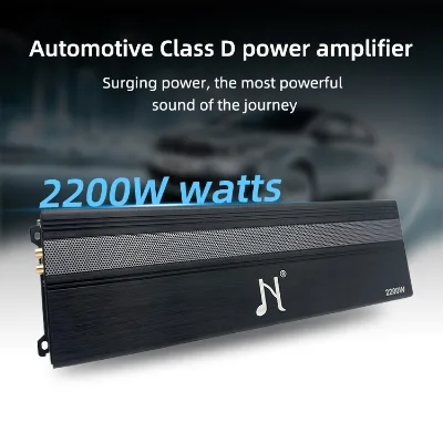 Big Power Good Price 2000W 1 Channel Class D 12V Aluminium Alloy Sound Amplifier Mono Block Car Audio with Crossovers
