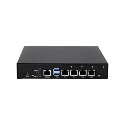 N150 Mini Network Appliance 4 Intel I226 V 2.5G LAN DDR5 SODIMM M2 NVME Storage SIM Slot 5G LTE Expansion Fanless Soft Gateway