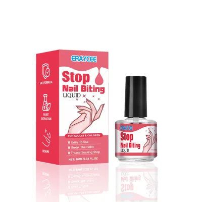 Plant Extract Nail Care Liquid 10ml Bitter Taste Nail Surface Topical Care Liquid for Kids Adults Nail Daily Care Private Label