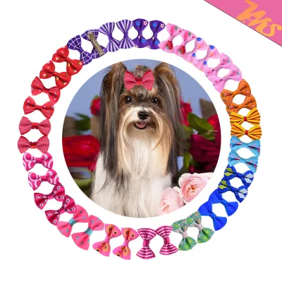Multiple Style Cute Look Pet Headwear Dogs Cats BB Hair Clip Candy-Colored Puppy Hair Clips