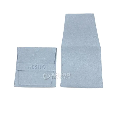 Custom Microfiber Jewelry Pouch for Displaying and Storing Fine Jewelry Ring Bracelet Earring Dust Bag