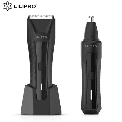 LILIPRO B2N3 Male Pubic Shaver Home Care Kit Shaver for Testicles Ear Hair Trimmer Rasuradora Ceramic Personalizada Nose Trimmer