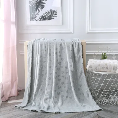FY High Quality Jacquard Knit Bluey Fleece Blanket Adults Beautifully Printed 100% Polyester