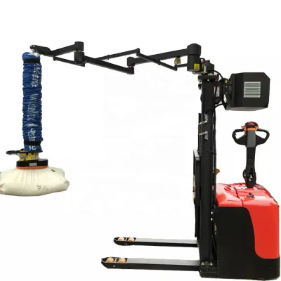 Lifting Forklift Pallet Truck Small Battery Electric Forklift with Vacuum Sack Lifter