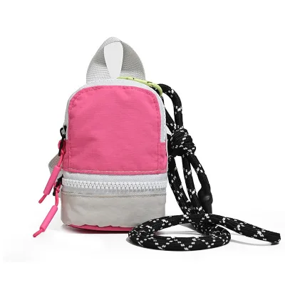 Phone Bag Small Schoolbag Outdoor Color-Block Crossbody Bag Nylon Single Strap Japanese Korean Style Versatile Women