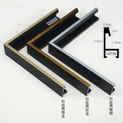Custom Wall Art Painting Canvas Frame Profile Molding Strip Metal Alloy White Aluminium Frame