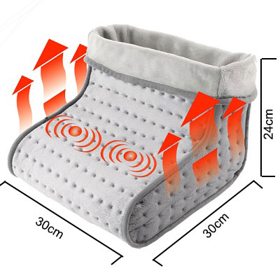 Massage Two Motors Vibration Massage Foot Warmer 18W 220V Feet Warmer With Massage With Adapter