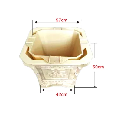 ABS Plastic Moulds Garden Planter Large Flower Pot Molds for Concrete Cement Plastic Flower Mold Trade Mouldings Flowerpot Molds