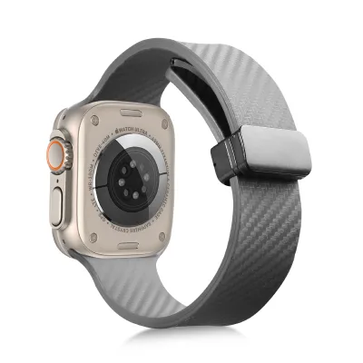 Carton Fiber Texure Classic Watch Band Waterproof Magnetic Watch Band for Iwatch Magnetic Strap
