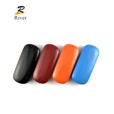 Custom logo outside metal glasses case eyeglasses case with bright color