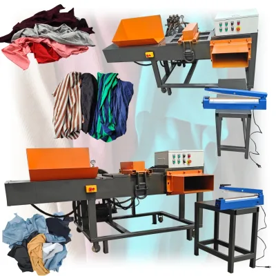 Automatic Horizontal Clothing Rag Baler Packaging Machine Clothes Bagging and Packaging Machine