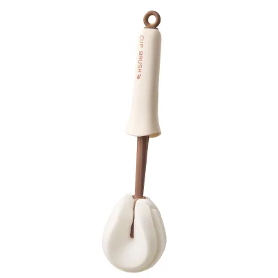 Long-handled Household Two-in-one Cup Brush for Cleaning Water Cups, Baby Bottles, and Cleaning Sponges