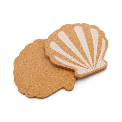 Custom DIY Cork Coaster Printed Brown Protective & Cushioning Material Round Square & Irregular Shape Cork Pad Coaster