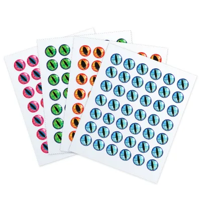 DORISEA 4D/5D Durable Fish Lure Eyes 3mm-12mm Plastic & Resin for Saltwater Fish & Pike Lake Fishing Tackle Accessory